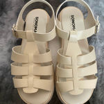 Sonoma  Cream Fisherman Sandals with Adjustable Ankle Strap Photo 0