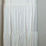 Reformation NWT  East Square Neck Organic Cotton Tiered Maxi Dress Size Large Photo 0