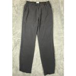 Marine layer  Allison Pant Women Medium‎ Black Stretchy Tencel Relaxed Split Hem Photo 1