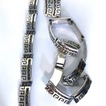 STERLING MID CENTURY MODERN CHOKER BRACELET EARRINGS COLLECTIBLE ARTICULATED SET Silver Photo 9