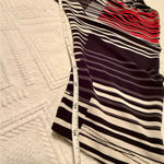 Trina Turk dress - size 6 - black red white gray - soft, stretchy w/elastic waist. V neck. Excellent condition - no flaws. See pics for measurements. Photo 10