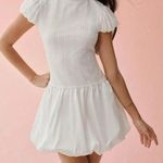 White Bubble Dress Size M Photo 1