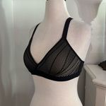 Lululemon  Awake To Lace‎ Unlined Bra Black Beige Size 32C Photo 2