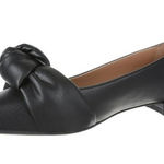 Sam & Libby Black Laurena Knotted Pointed Toe Flat Shoes Sz 9 Photo 0