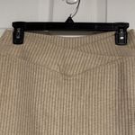 Halara  Beige Ribbed Mini Skirt Photo 1