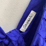 Royal Blue Lace Detail Homecoming Dress Photo 3