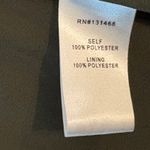 Fate Floral Satin Wrap Long Sleeve Orange Green Midi Small Dress Photo 15