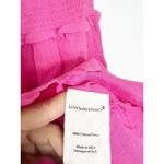 Love Shack Fancy  Ivella Mini Dress Size Small Pink Smocked Ruffle Cotton Photo 6