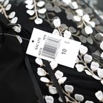 XScape  Mesh Inset Floral Embroidered Gown Photo 7