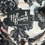 Hell Bunny  Honor 50s Style Dress Black Rose V-Neck Collared Size Small Photo 5