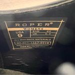 ROPER Sarah Tooled Inlay Pointed Toe Women's Shorties Boot Size 9 #423A Black Photo 6