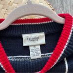 Vintage nautical YACHT‎ embroidered sweater 90’s Blue Photo 1