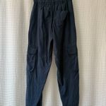 Quince Vintage Wash Tencel Drawstring Cargo Pants midnight blue women's small Photo 1