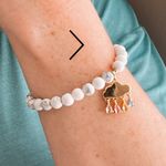 Jackie Blue Handmade Behind Every Cloud 2024 Infertility Awareness Bracelet White Photo 2