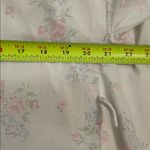 Carole Hochman Vintage White Floral Cotton Robe Womens Size Small USA Lace Trim Photo 6