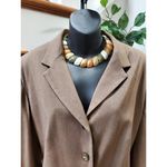 Paradox Women's Brown Polyester Single Breasted Jacket & Pant 2 Pc Suit Size 16 Photo 1