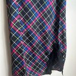 Current Mood  Plaid Mini Dress with Black Lace Photo 2