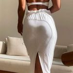 NWT Vintage Souls Los Angeles Terry Cloth Maxi Skirt Black Size Small Photo 4