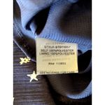 Sugar Lips  Navy Blue Allover Celestial Star Vneck Bow Mini Dress Medium NWOT NEW Photo 8