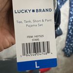 Lucky Brand NWT  Star Print 4 Piece Pajama Set SIZE L Photo 3