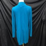 JM Collection Blue Open Front Cardigan Sweater Photo 2