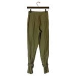 Mossman Panama linen blend pants army green belted hem sz 4 Photo 3