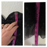 Betsey Johnson Black Strapless Sequin Tulle Mini Dress Y2K Prom Women’s Size 2 Photo 13