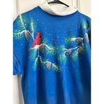 Vintage Cotton Grove Cardinal turtleneck Sweatshirt Blue L Made In USA Red Size L Photo 1