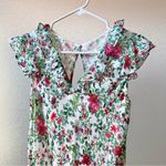 SALONI Tamara B Floral Silk Maxi Dress in Ivory Ornamental Sz 4 US Photo 4