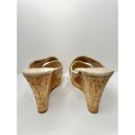 Charles David  Sandals Size 12 Womens Tan Crisscross Slip On Wedge Heel Open Toe Photo 4