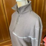 Better Together Quarter Zip Stand Up Collar Pullover Sweatshirt. Size Small Tan Photo 1