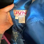 JVN by Jovani Blue Open Back Lace Prom Dress Photo 3