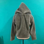 Reformation  grey fuzzy zip up hoodie in size xs Photo 2