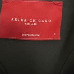 Akira  Chicago Red Label SZ S grey sweatshirt zipper moto jacket Photo 3