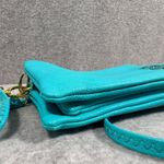 Shara Porter Small Aqua Crossbody Bag with Black Cat Print Adjustable Strap Photo 8