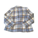 Sage The Label  Women's Size M Plaid One Button Blazer Jacket Soft Winter Glam Photo 4