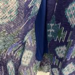 Free People All Wrapped Up Blue Ikat Print High Low Midi Dress Womens S Photo 2