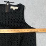 Loft  Drop Waist Dress 10P Black Eyelet Bodice Pleated Skirt Womens Casual Formal Photo 5