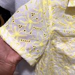 Merona Womens Tops Size XL Embroidered Eyelet Short Sleeve Popover Photo 3