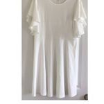 Women's White Fit and Flare Skater Cocktail Dress Size XXL Photo 1