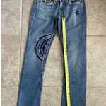True Religion Vintage Size 28 Patchwork Raw Hem Denim Jean Y2K Photo 2