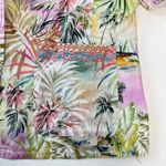 Johnny Was  Linen Tropical Palm Blazer Floral Embroidered Boho Jacket Size S Photo 12