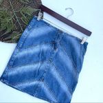 Baby Phat VTG Y2K Women’s Skirt Denim Jean Patch Chevron 90s 7 Photo 1