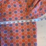Gap Dress Size Small Geometric Print Button Front Long Sleeve Pink Orange Retro Photo 9