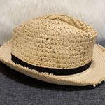 EXPRESS Raw Edge Straw Fedora Photo 2