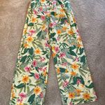 Old Navy Cotton Oxford Poplin Tropical Floral Pajamas Yell Grn SET SU 23 M TALL Photo 0