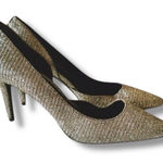 Michael Kors  Dorothy Flex Stiletto Pump Dark Gold Glitter Shimmer Women's Size 8 Photo 0