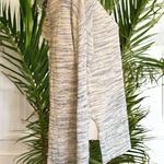 Michael Stars Black Marbled One-Shoulder Tunic Sweater - Size L - Linen Blend Photo 2