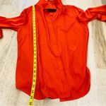 Sachin + Babi 100% silk red tuxedo style blouse Photo 11