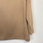 Tribal Jeans Brown Quilted Mock Turtleneck Sweatshirt Size M Photo 6